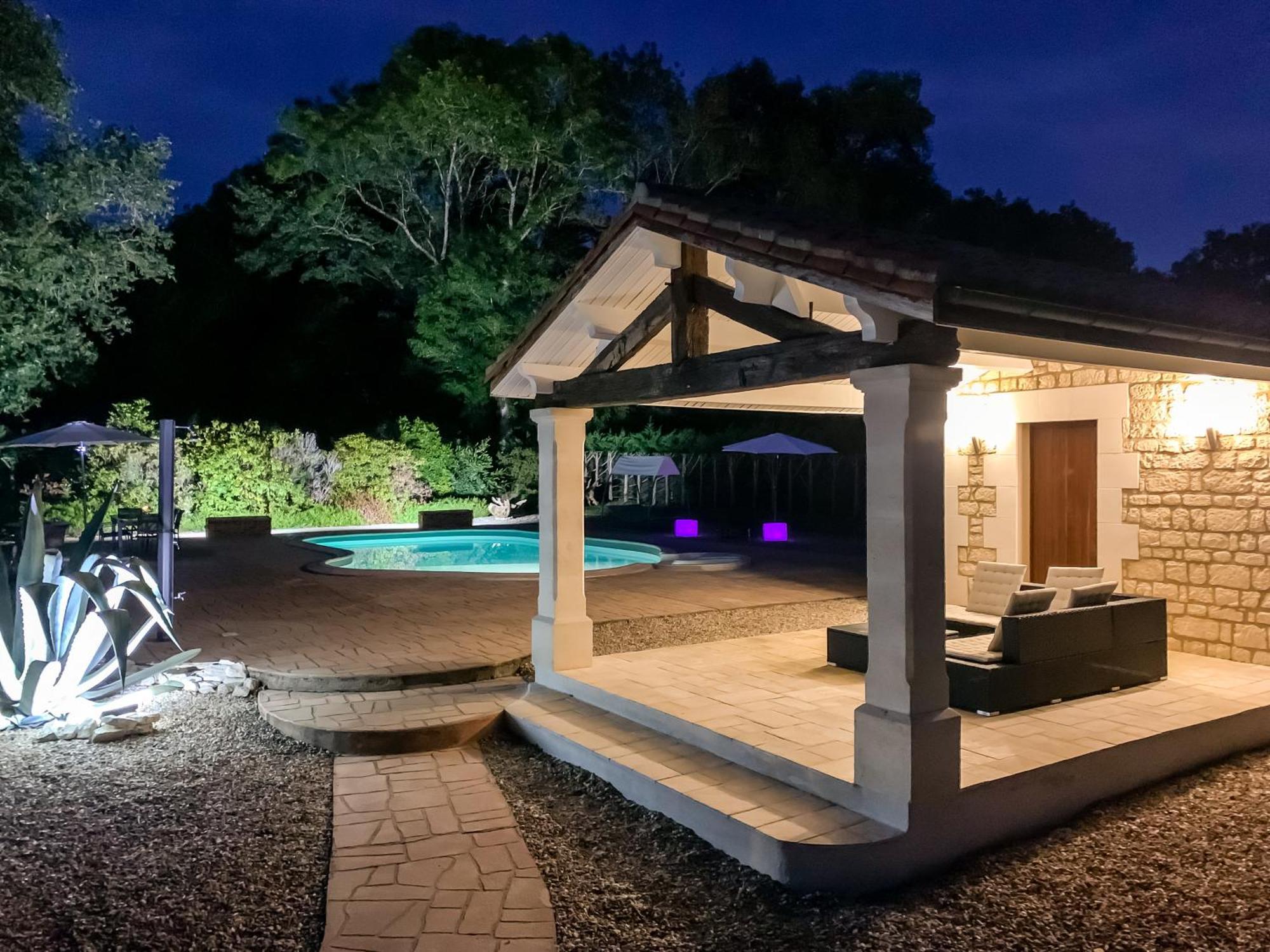 Villa Tagibao Avec Piscine Chauffee Et Spa Lesterps Eksteriør bilde